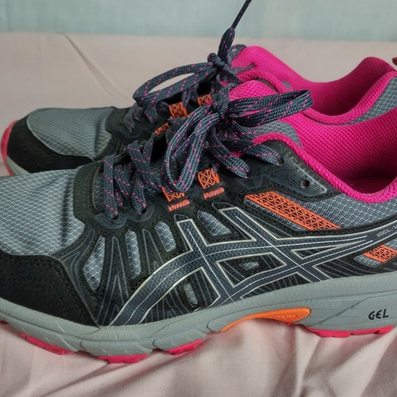 Asics Womens Gel Venture Sz 8 1012A477 Gray Running Shoes Sneakers Gym Athletic - Picture 4 of 10